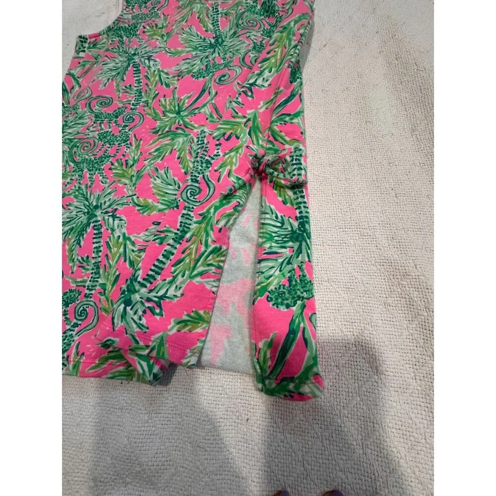 Lilly Pulitzer Girl's Mini Donna Dress Pink Hangin Around Size 14/16